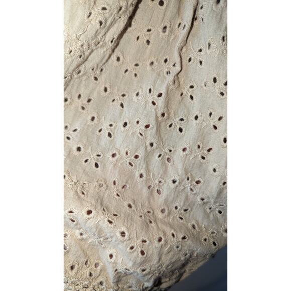 NWT Ale by Alessandra Women's Light Brown Eyelet Pattern OTS Romper SZ S/M $165 - Picture 7 of 12